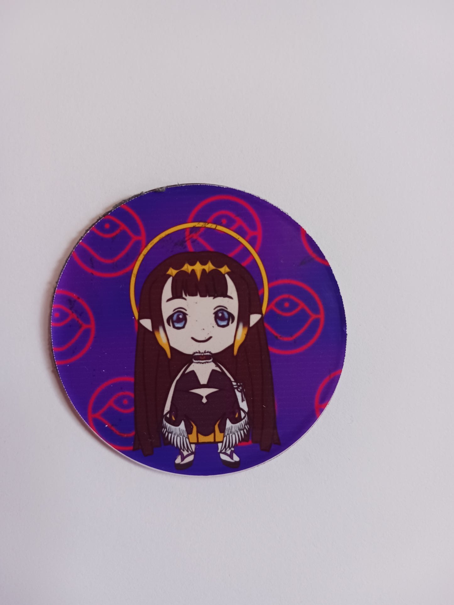 Chubby Chibis - Ninomae Ina'nis Round Magnet