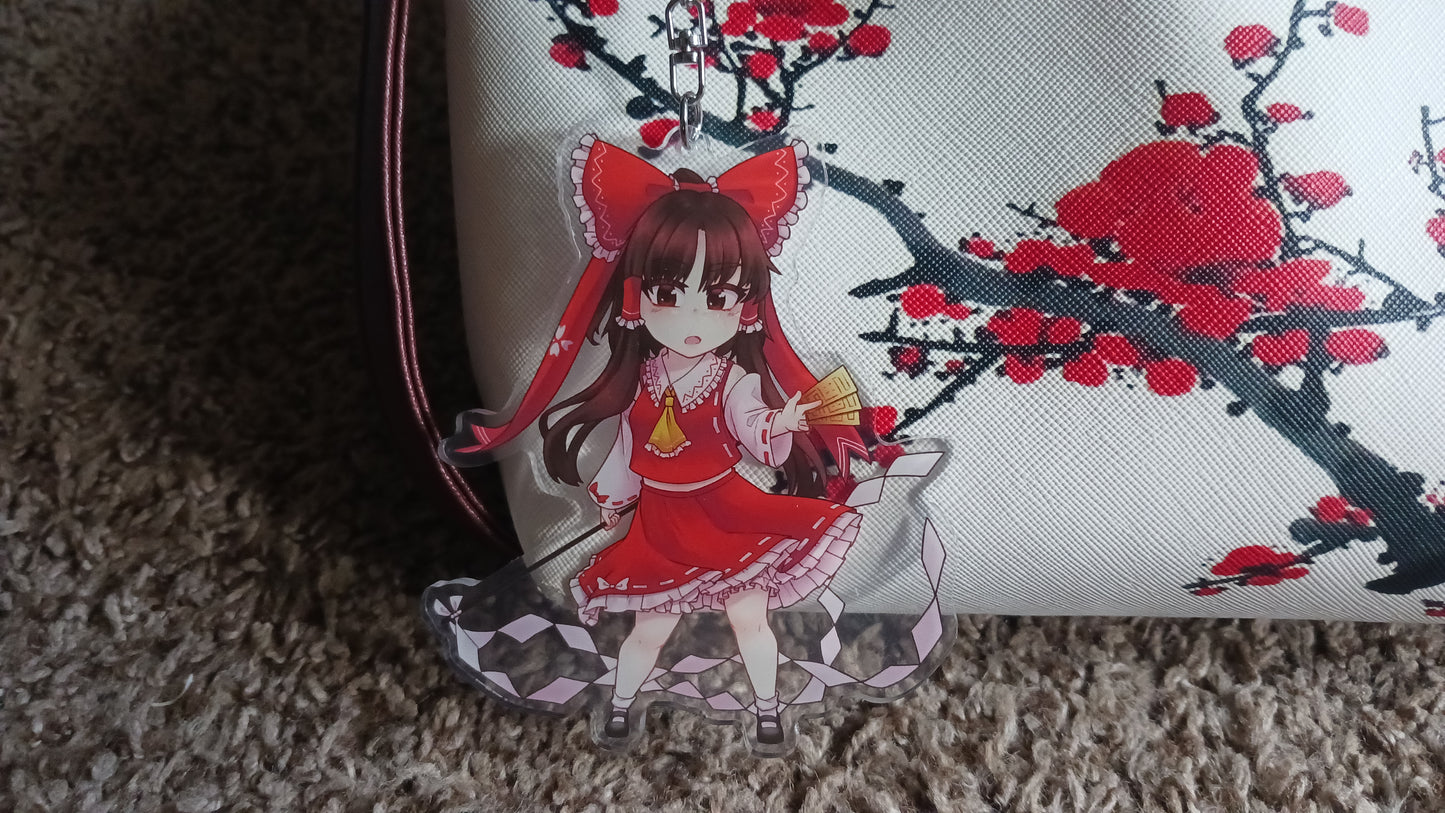 4" Keychain - Reimu Hakurei