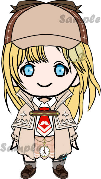 Chubby Chibis - Amelia Watson Sticker