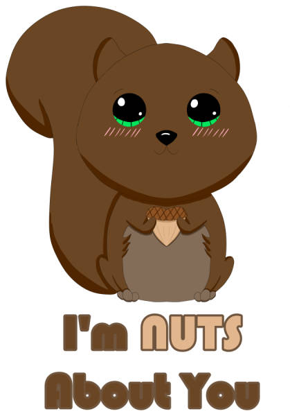 PUNderful Sentiments - I'm NUTS About You Sticker