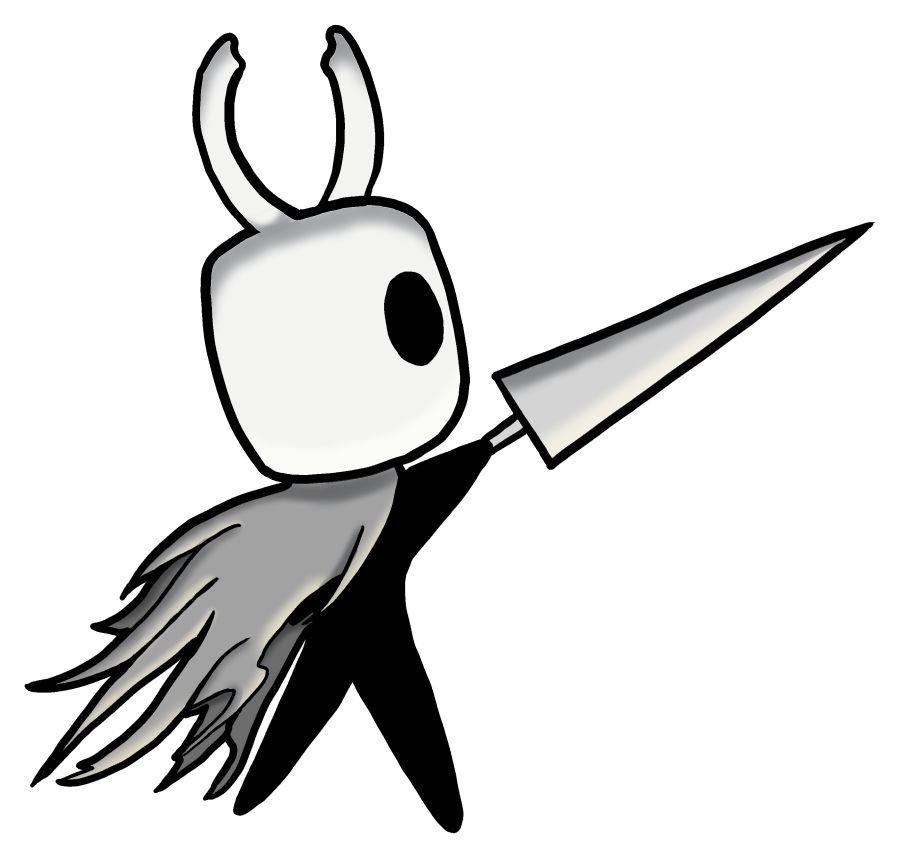 Hollow Knight - The Knight 3"/4" Stickers