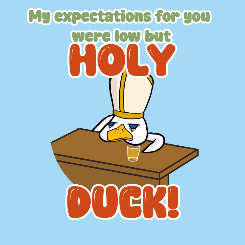 HOLY DUCK! sticker (2 variants)