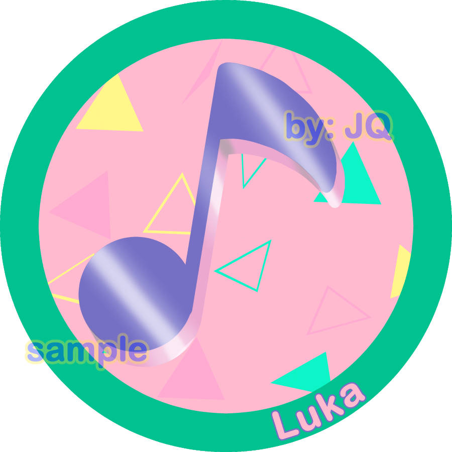 Project Sekai/Vocaloid Stickers: Luka 3" Round Sticker (+ Bonus!)
