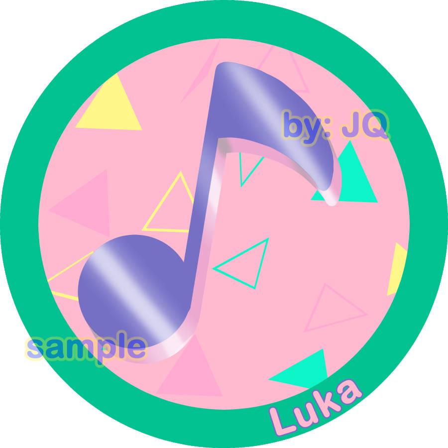 Project Sekai/Vocaloid Stickers:  Luka 3" Round Sticker (+ Bonus!)