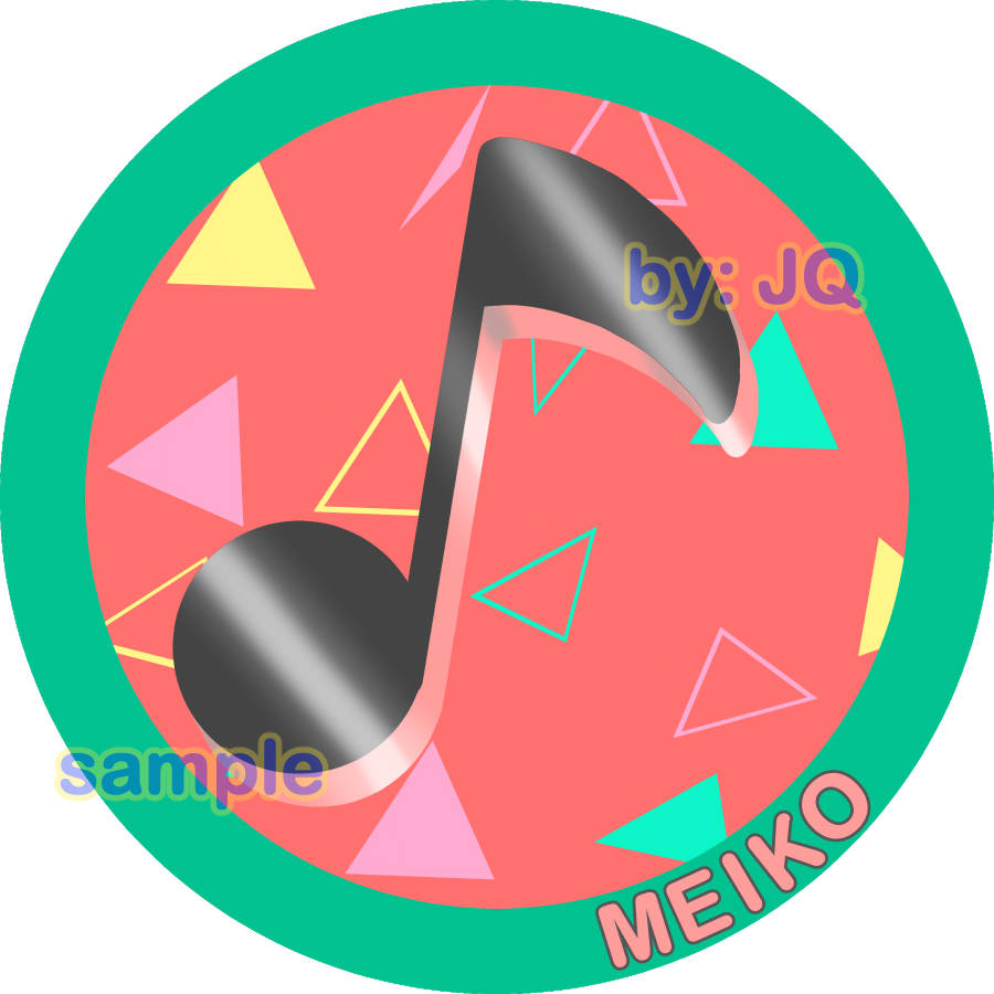 Project Sekai/Vocaloid Stickers: MEIKO 3" Round Sticker (+Bonus!)