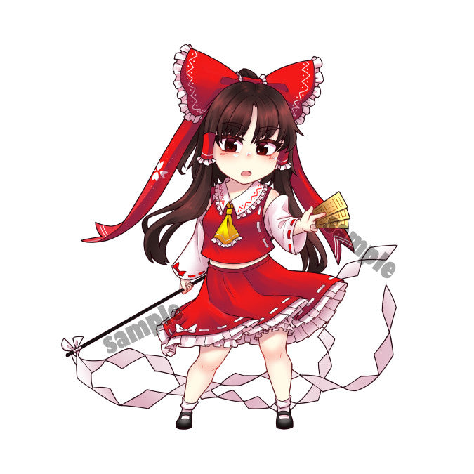 Touhou - Reimu Hakurei 4" Sticker