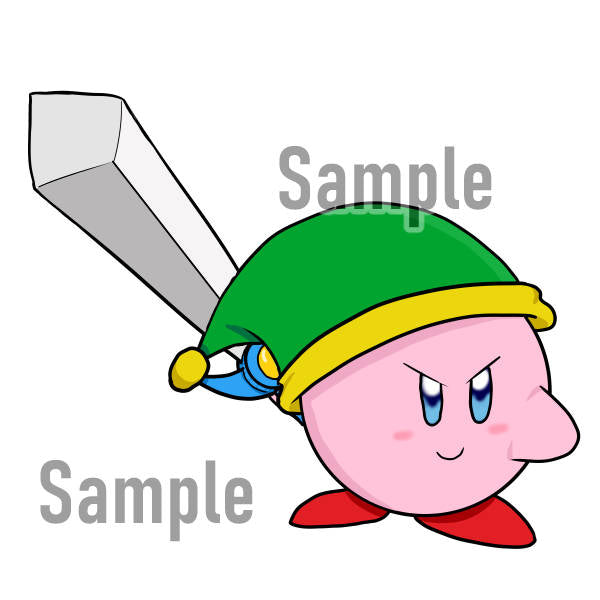 Sword Kirby 3" Sticker