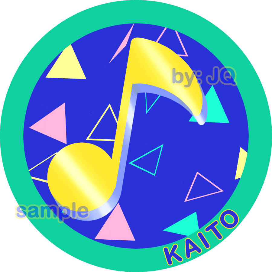 Project Sekai/Vocaloid Stickers:  KAITO 3" Round Sticker (+Bonus!)