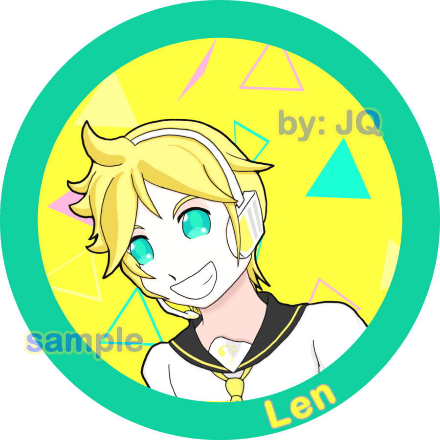 Project Sekai/Vocaloid Stickers:  Len 3" Round Sticker (+Bonus!)