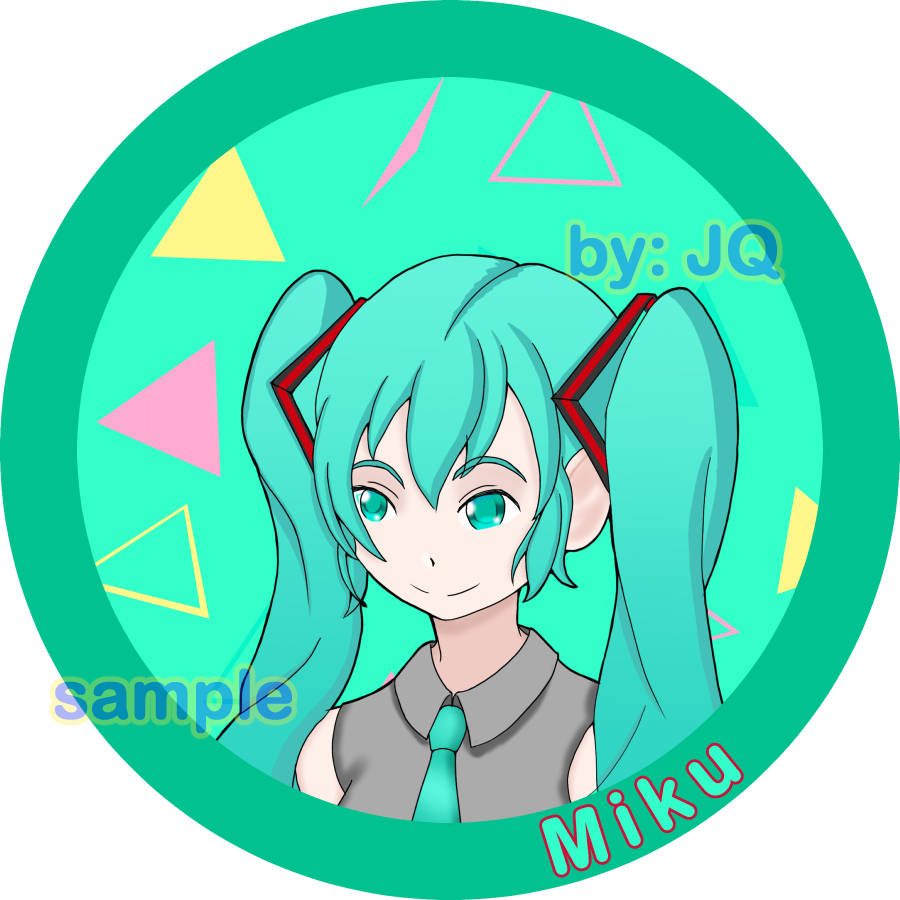 Project Sekai/Vocaloid 3" Round Acrylic Charm - Miku