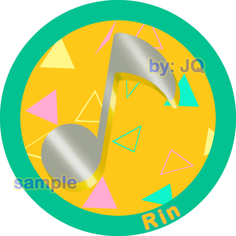 Project Sekai/Vocaloid Stickers:  Rin 3" Round Sticker (+Bonus!)